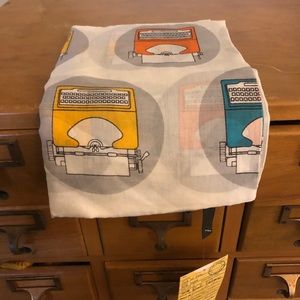 NWT Out or Print Typewriter Scarf